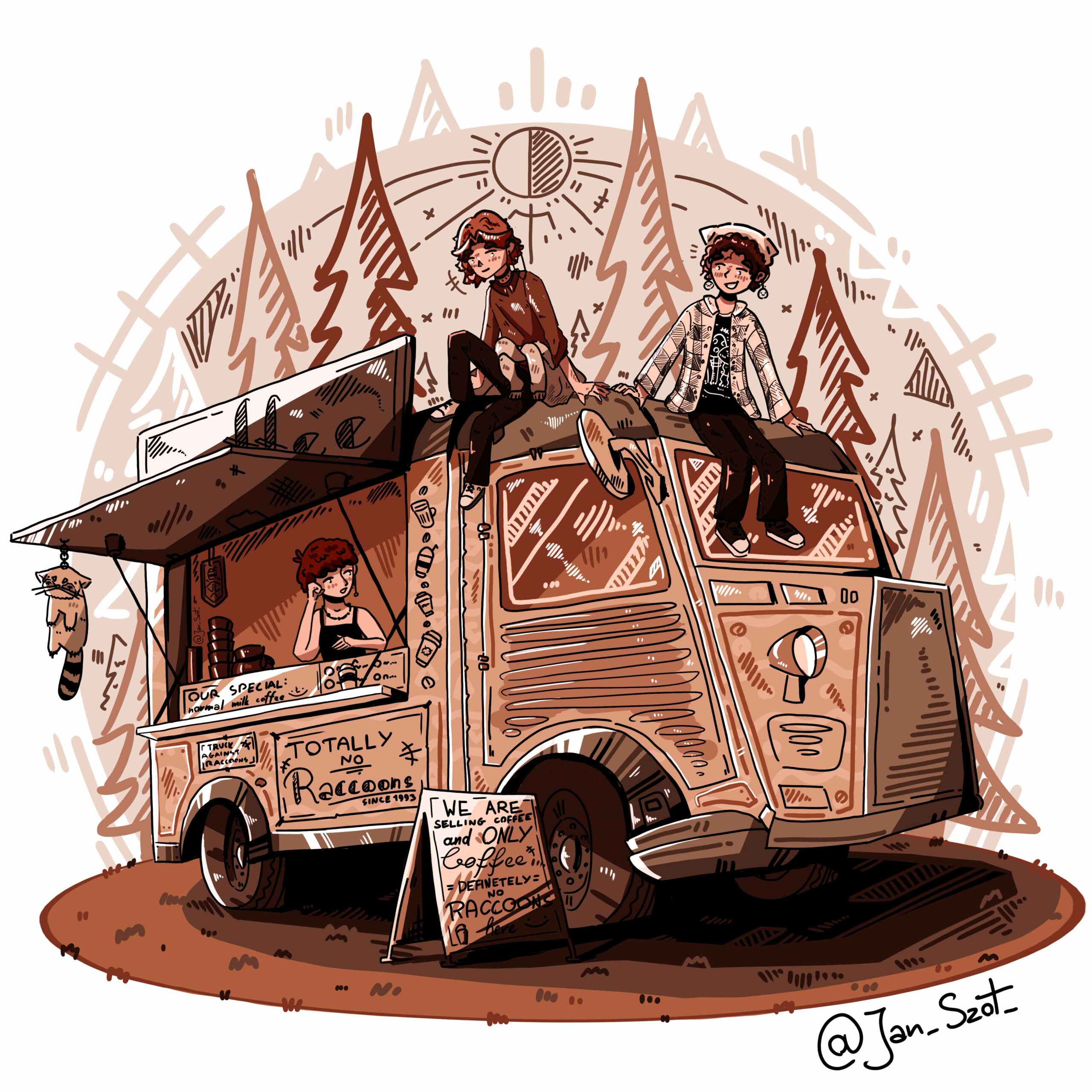 coffee racoon truck